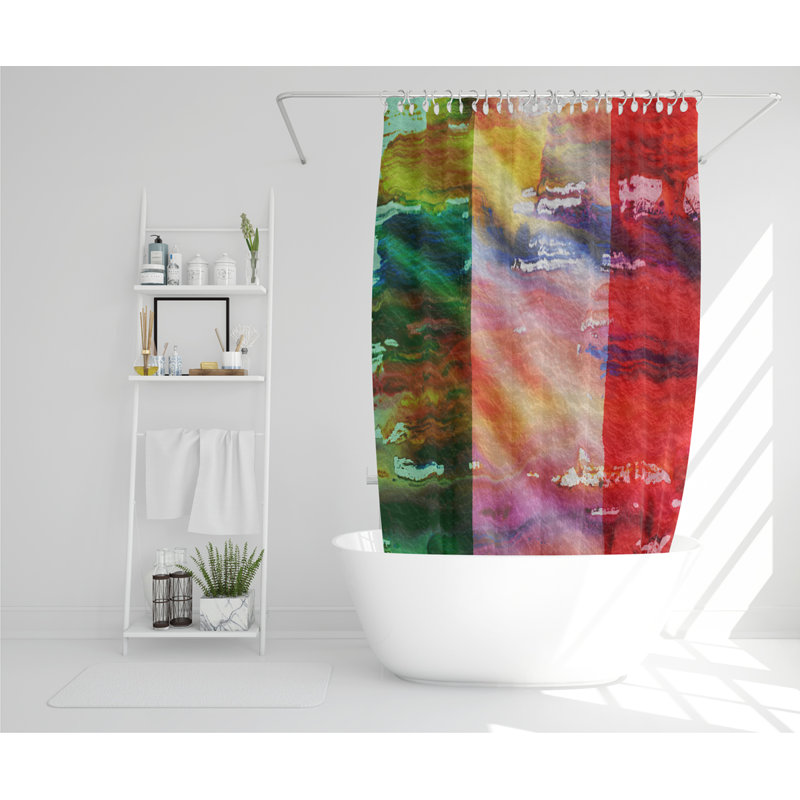 Italy Flag Designer Shower Curtain