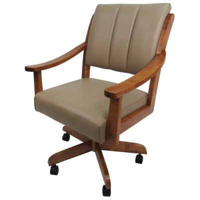 Geneive 17'' H Faux Leather Upholstered Armchair