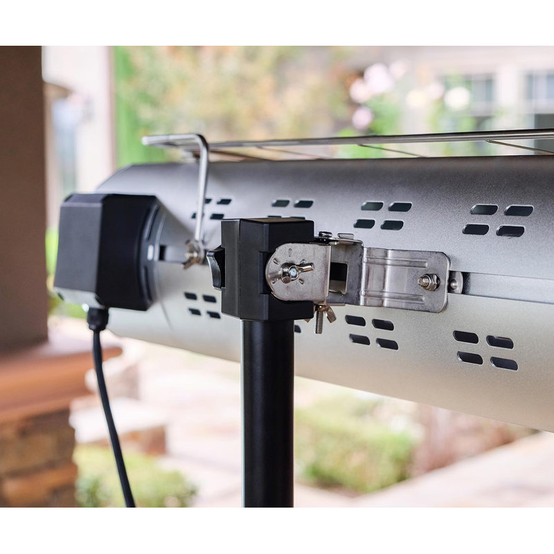 Kenmore Silver Electric Patio Heater with Tripod and Remote