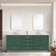 Meuble-lavabo autoportant avec cadre double en bois massif 84 po