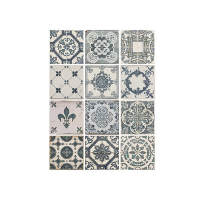 5.91'' W x 5.91'' L PVC Peel and Stick Field Tile