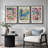 Classical Artwork "Vibrant Colorful Henri Matisse Wall Decor, Modern Abstract Landscape Wall Pictures, Large Framed Canvas Giclee Print 3 Pieces Wall Art Set" 16"x24"x3 pcs, 24"x36"x3 pcs-91875228-91875224