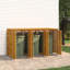 Bajan Wooden Triple Bin Store