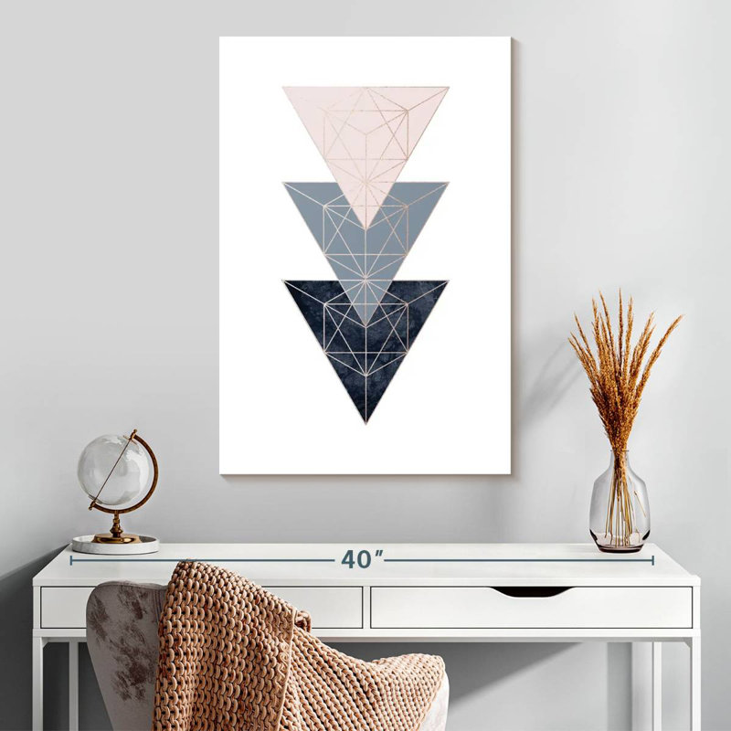 Avery Pink Navy III, 30" H x 20" W