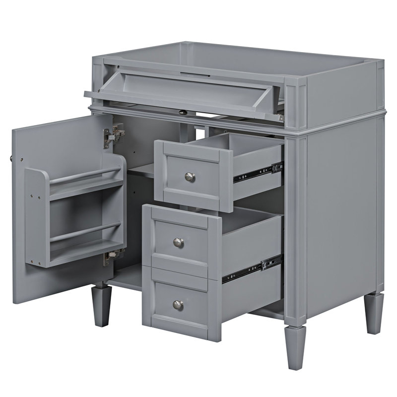 29.3'' Single Bathroom Vanity Base Only, Grey