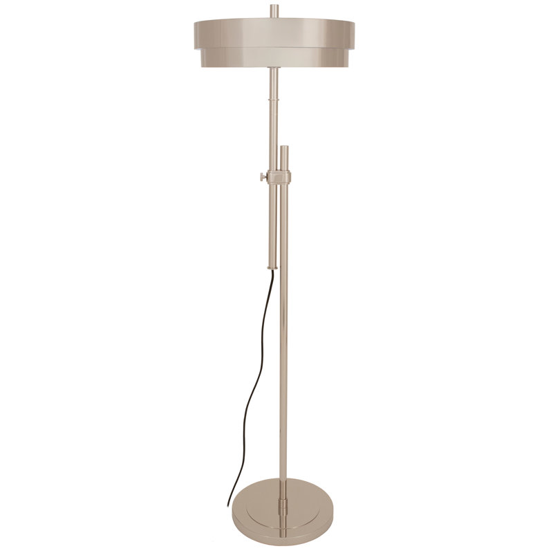 Elliott Floor Lamp, Polished Nickel