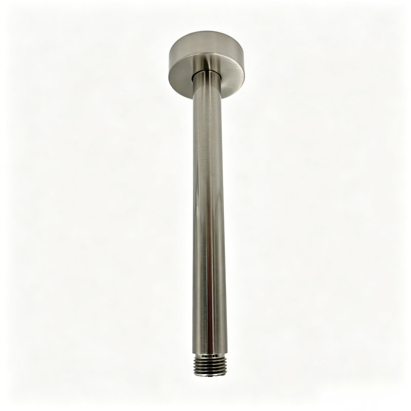 Bras de douche à fixation au plafond en acier inoxydable 8 pouces avec bride Topcraft, Brushed Nickel