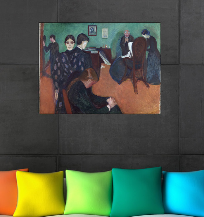 Edvard Munch - Wrapped Canvas Painting, 60cm H x 80cm W x 1.8cm D