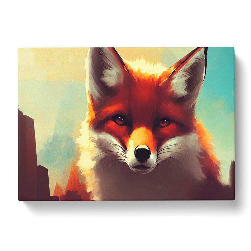 Unimaginable Fox - Wrapped Canvas Painting, 50cm H x 76cm W x 3cm D