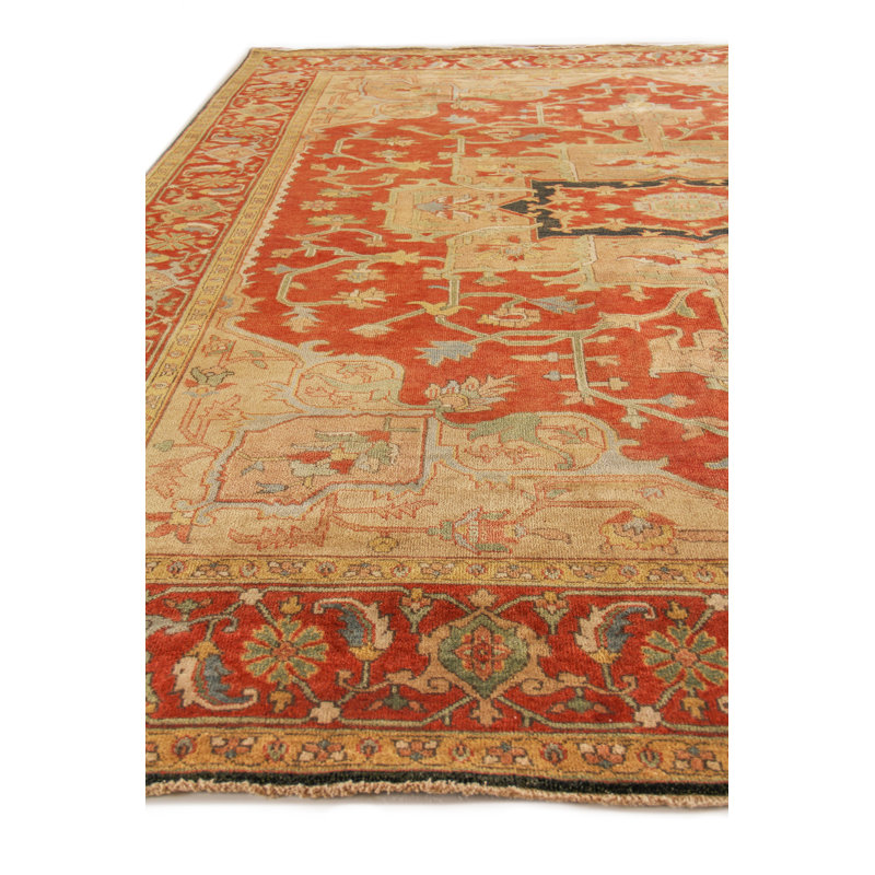 Antique Weave Serapi Wool Oriental Area Rug, Rectangle 12' x 17'6"