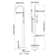 Circular Double Handle Floor Mounted Clawfoot Tub Faucet