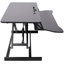 Bureau pour ordinateur portable à hauteur ajustable, station de travail assis-debout réglable avec plateau pour clavier, noir-1835112177
