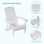 Chaise Adirondack en plastique Yonds-1895301202