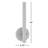 Bowning Steel LED Armed Sconce-928573415