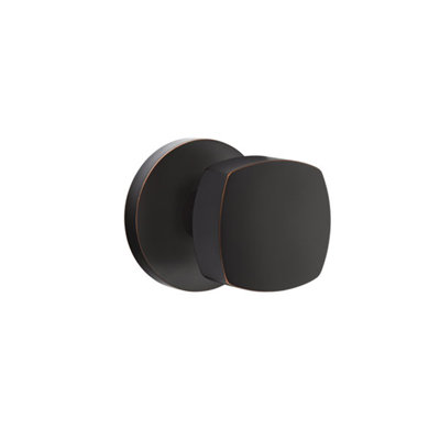 Ensemble de boutons de confidentialité Emtek avec rosette à disque et bouton Freestone