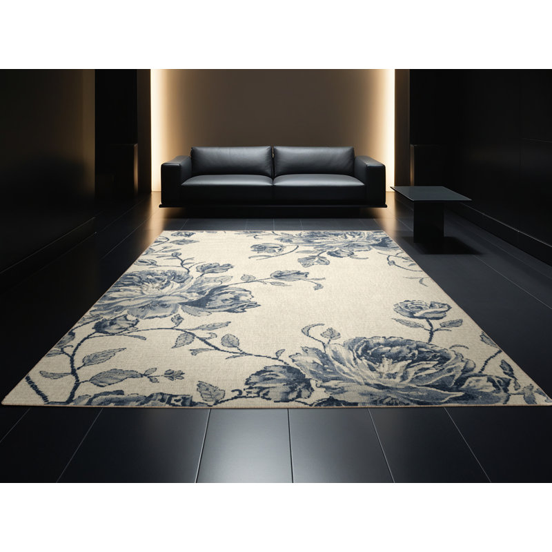 Tapis beige traditionnel lavable à la machine Pauleth, 5 x 8