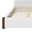 Structure de lit tapissier facile à assembler avec support en bois-19626494-19626493