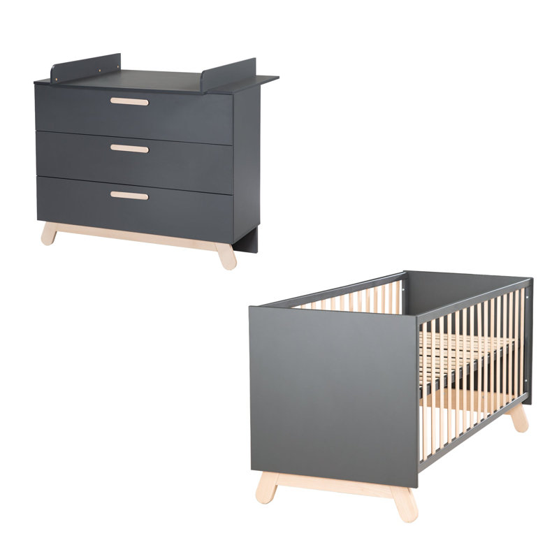 Jara Convertible 2 -Piece Nursery Furniture Set