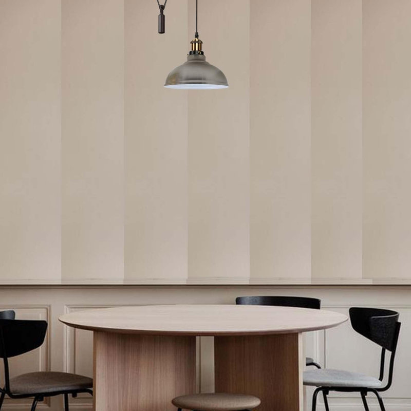 1 - Light Dome Pendant, Satin Nickel
