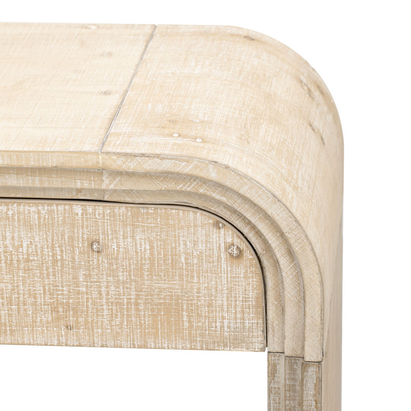 Modern Console Table,Entryway table,Hoyer table with Two Top Drawers, Natural Wood