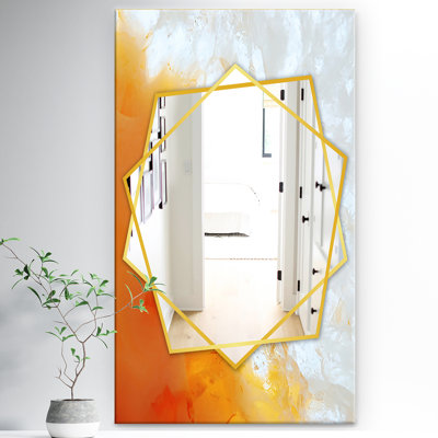 True Stone Modern and Contemporary Wall Mirror