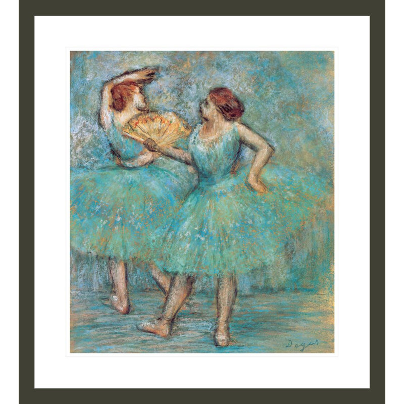 «Two Dancers» par Edgar Degas, impression giclée sur cadre, H 25,92 po x l 23,5 po