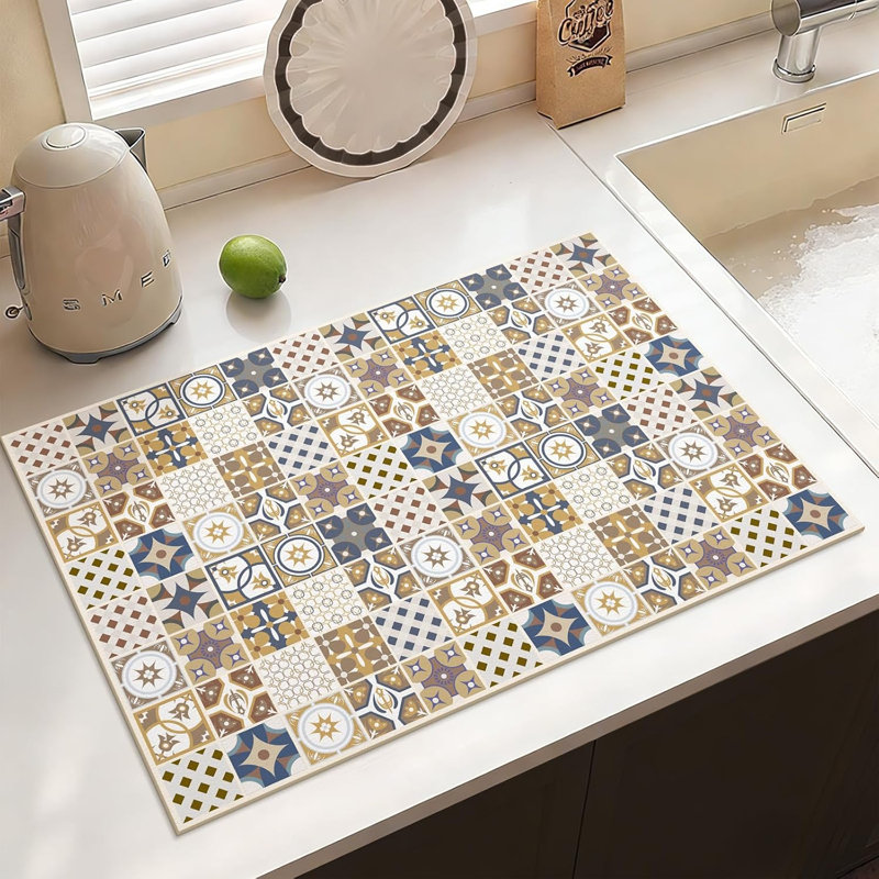 Tapis de cuisine à séchage rapide Boho, Single - 29.5" L x 18.5" W