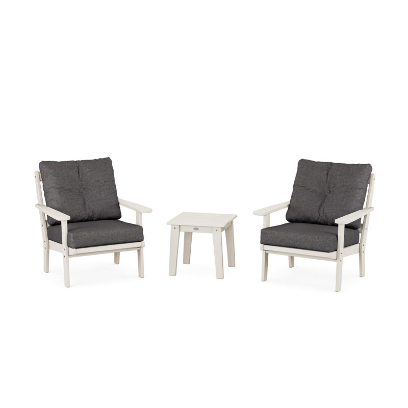 Mission 3-Piece Deep Seating Set, Ash Charcoal , Sand
