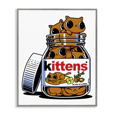 Giclée encadrée de chats noisette, design par Tobe Fonseca