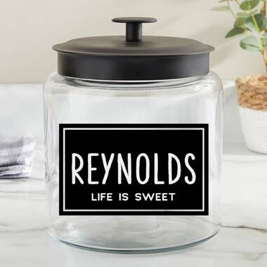 Cookie Jars Apothecary Jars with Lids Includes Chalkboard Labels