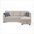 Sectional Sofas | 82" Wide Modern | Solid &amp; Engineered Wood Frame | Storage Chaise, Cupholders | For Living Room | Linen | Beige-124536101