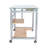 Glass Top Metal Base Computer Desk