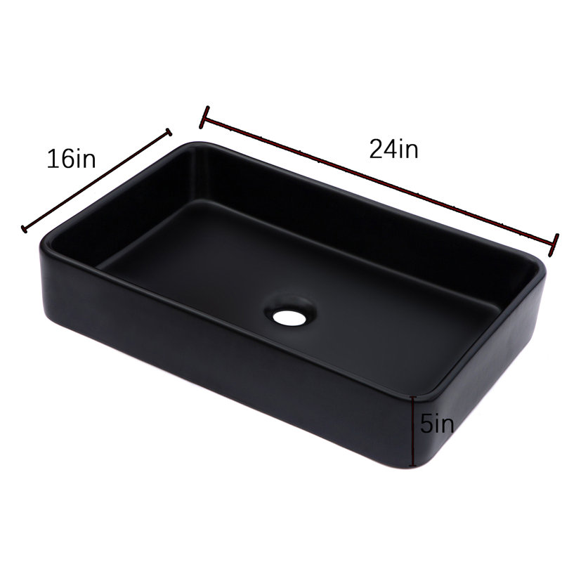 Lavabo de salle de bain GAweza 16, Noir