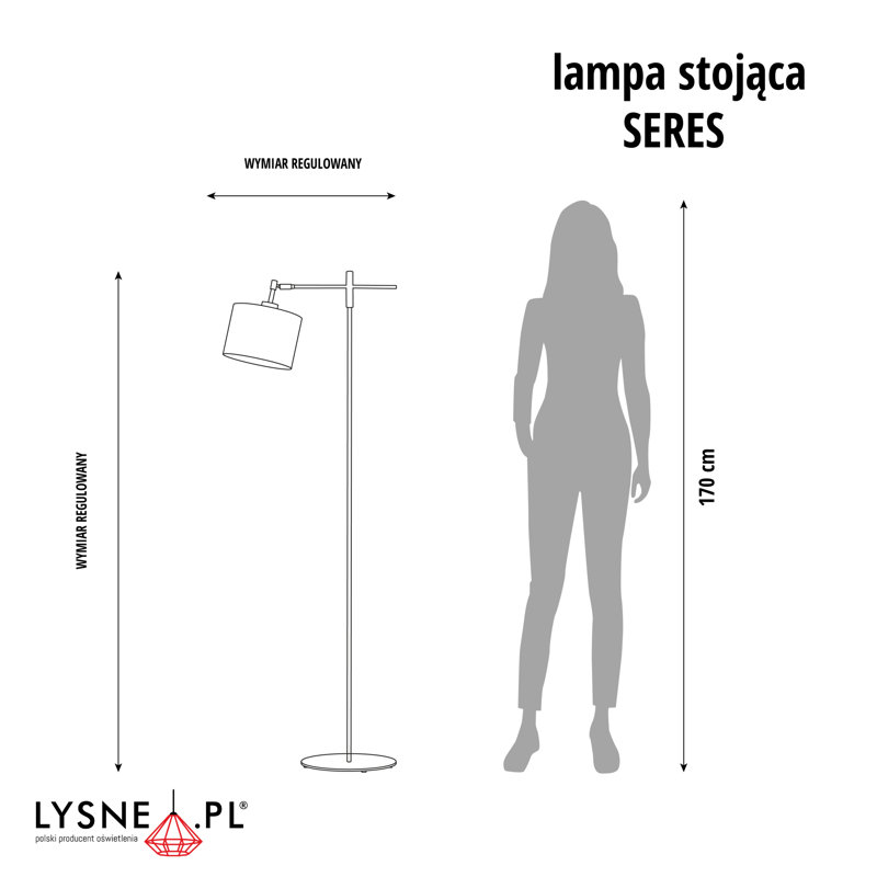 Akoon Task Floor Lamp, White