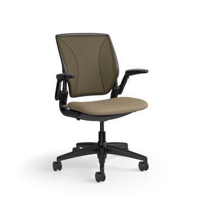 World LM, Ergonomic Task Chair with Poppy Seed Backrest, and  Autumn Upholstered Seat