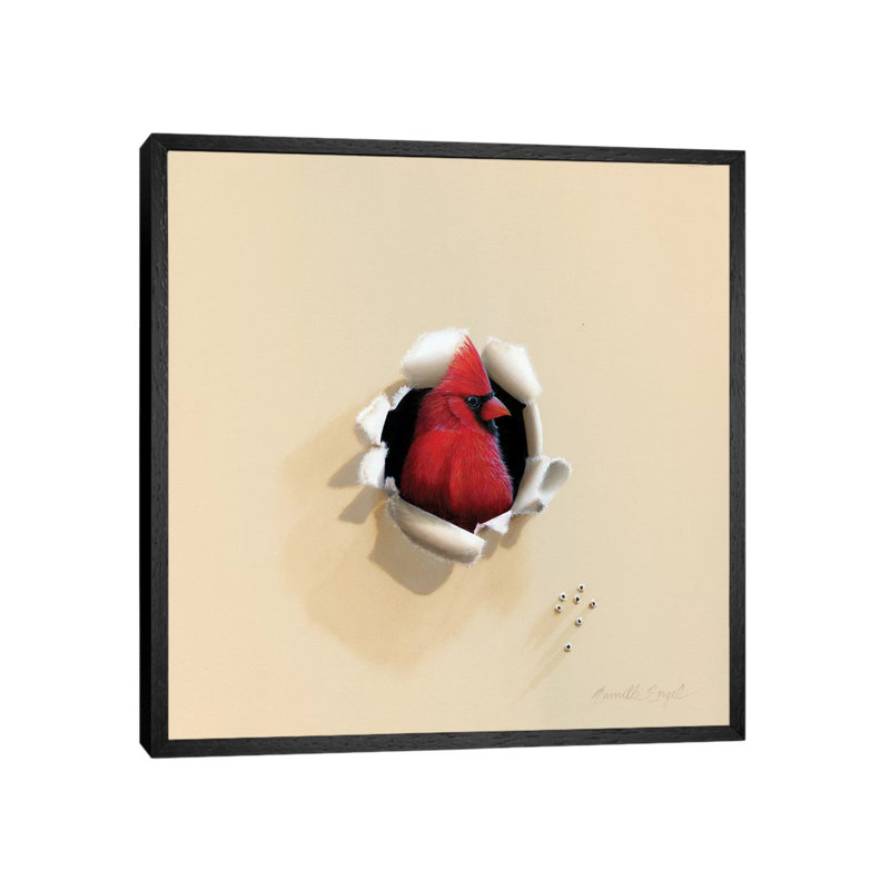 Handsome Red Head by Camille Engel - Print on Canvas, 45.72 cm H x 45.72 cm W, Black Framed
