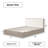 Milano Walnut Queen Boucle Headboard Bed-1753600402-1753600403