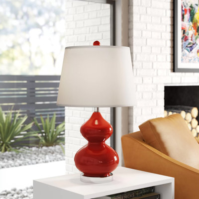 Lampe de table en verre Courtney