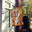 Chat en feuilles d'automne-112700460