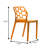 Jakubowski Dynamic Modern Plastic Dining Side Chair with Honeycomb Design-45248532-13704662