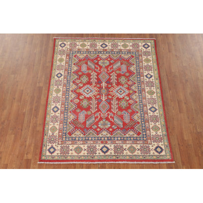 Geometric Kazak Oriental Rug 5