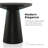 Astromeritis Round Solid Wood Base End Table-1021493190-1035098238