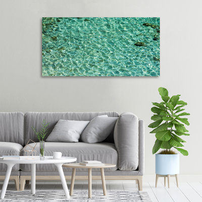 Transparent Water - No Frame Print on Canvas
