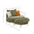 45 "single Cushion Deep Sofa Chair Upholstered Couch With Ottoman And Three Pillows-784451720