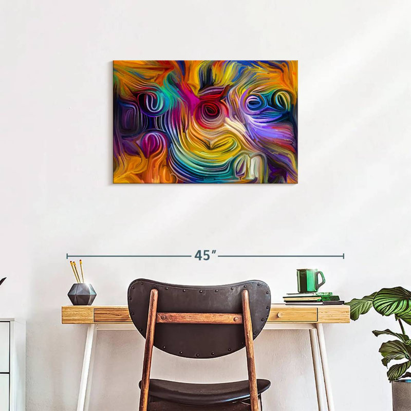 Avery Abstract Tropical Flowers, 20" H x 30" W