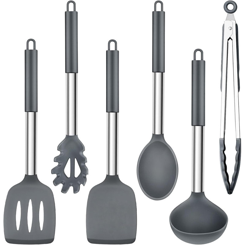 LIFEWITA 6 Utensil Set, Grey