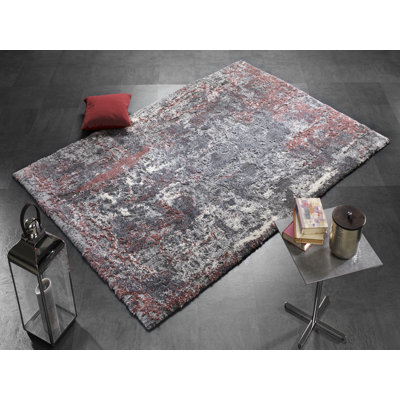 Glessite in Red/Grey Area Rug