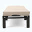 FAUTEUIL PUERTA KD CHAISE, CADRE BRUN FONCÉ AVEC COUSSIN BEIGE