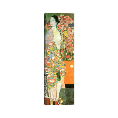 The Dancer by Gustav Klimt - Wrapped Canvas Panoramic Print