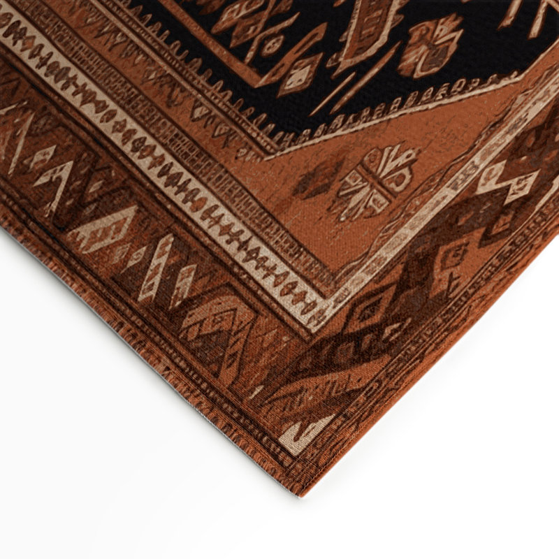 Tapis turc intérieur et extérieur brun, Rectangle 5 pi x 7 pi